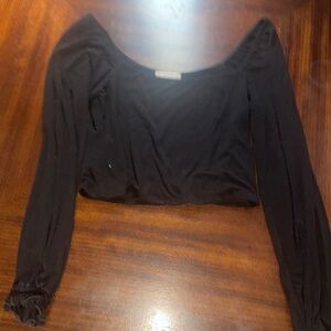 Women’s long sleeve cropped shirt